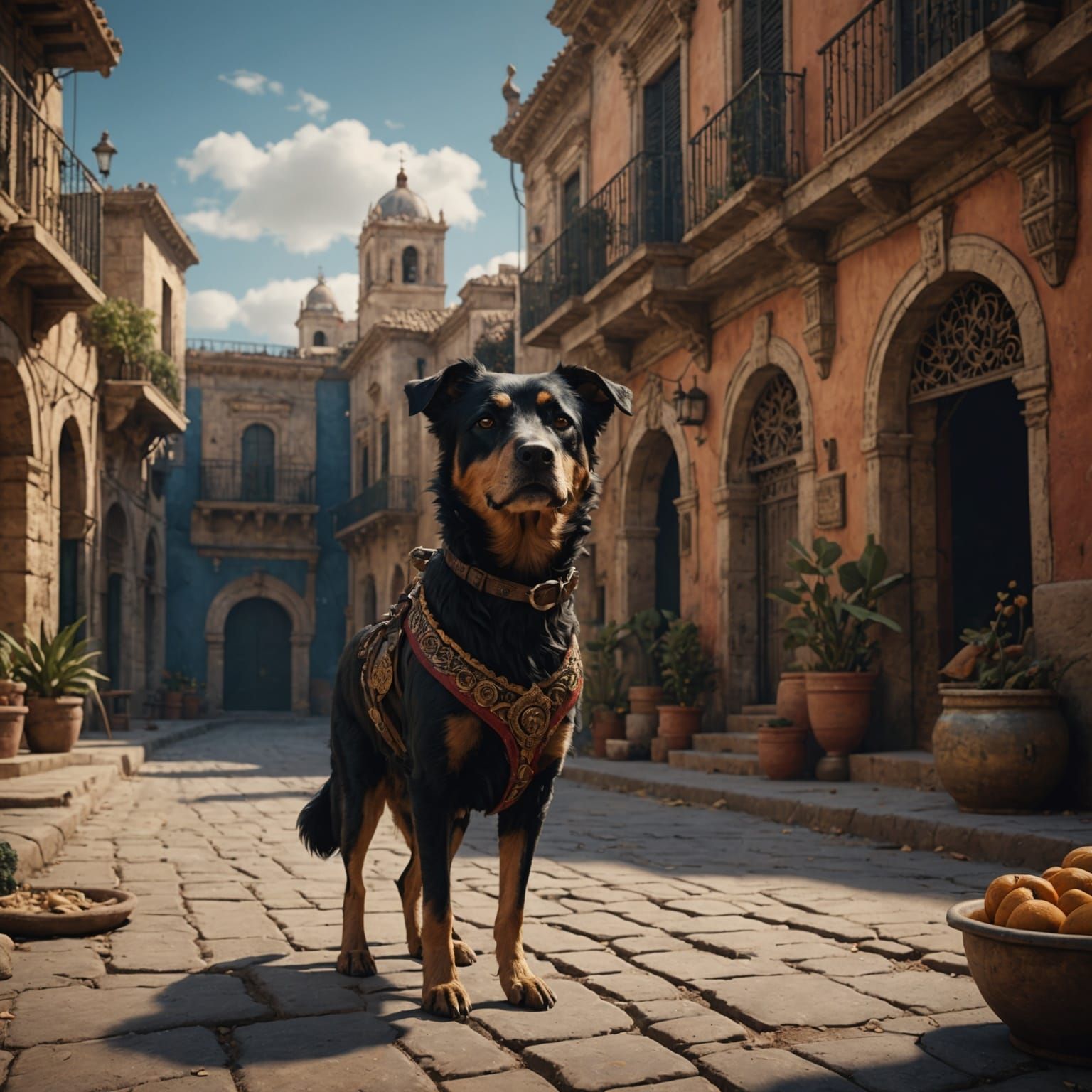 Surreal Scene Inspired by 'Un Chien Andalou'