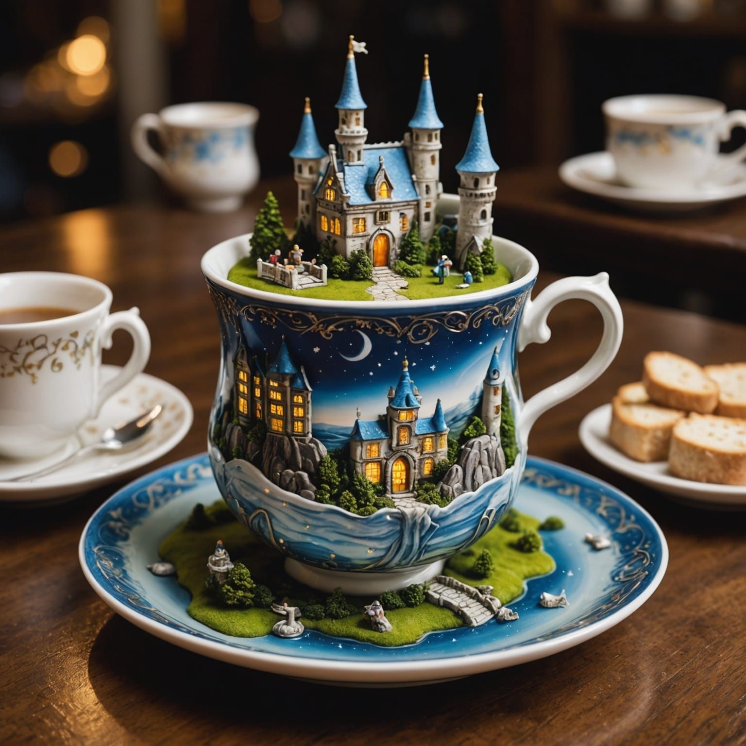 Miniature Kingdom Inside Heavenly Teacup