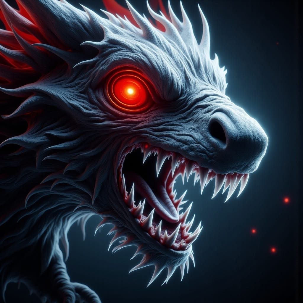 Ghost Entity Close-Up in Dark Fantasy Style