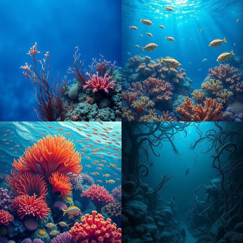 Macro View of a Neptune Sea