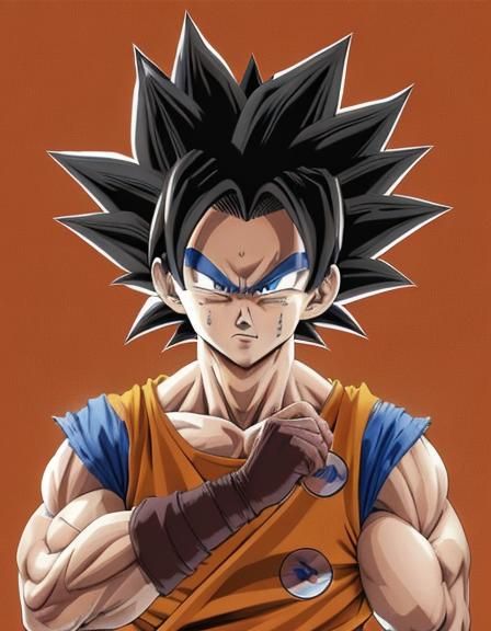 Goku-Inspired Character with Vegeta Suit