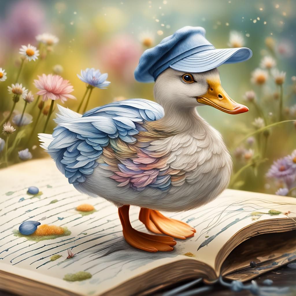 Jemima Puddle-Duck's Diary Page in Macro Photography