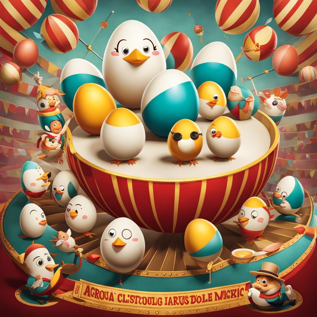 Egg Circus: Hilarious Acrobatics and Egg Tricks