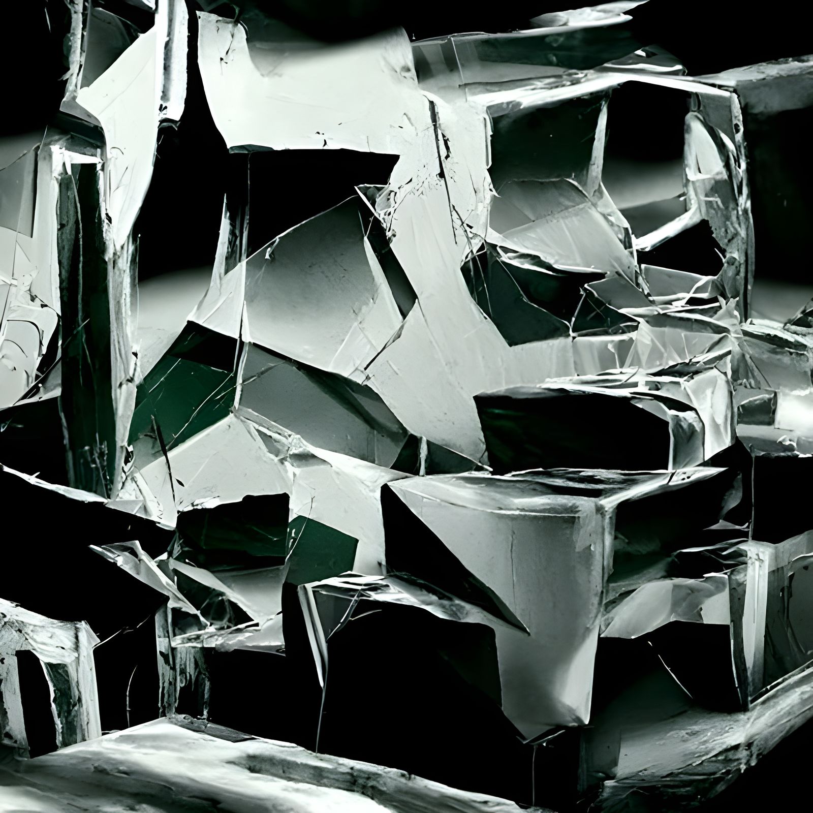 Broken Glass in the Style of Szukalski