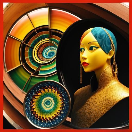 Spiral Galaxies in Murano Glass with Explosions