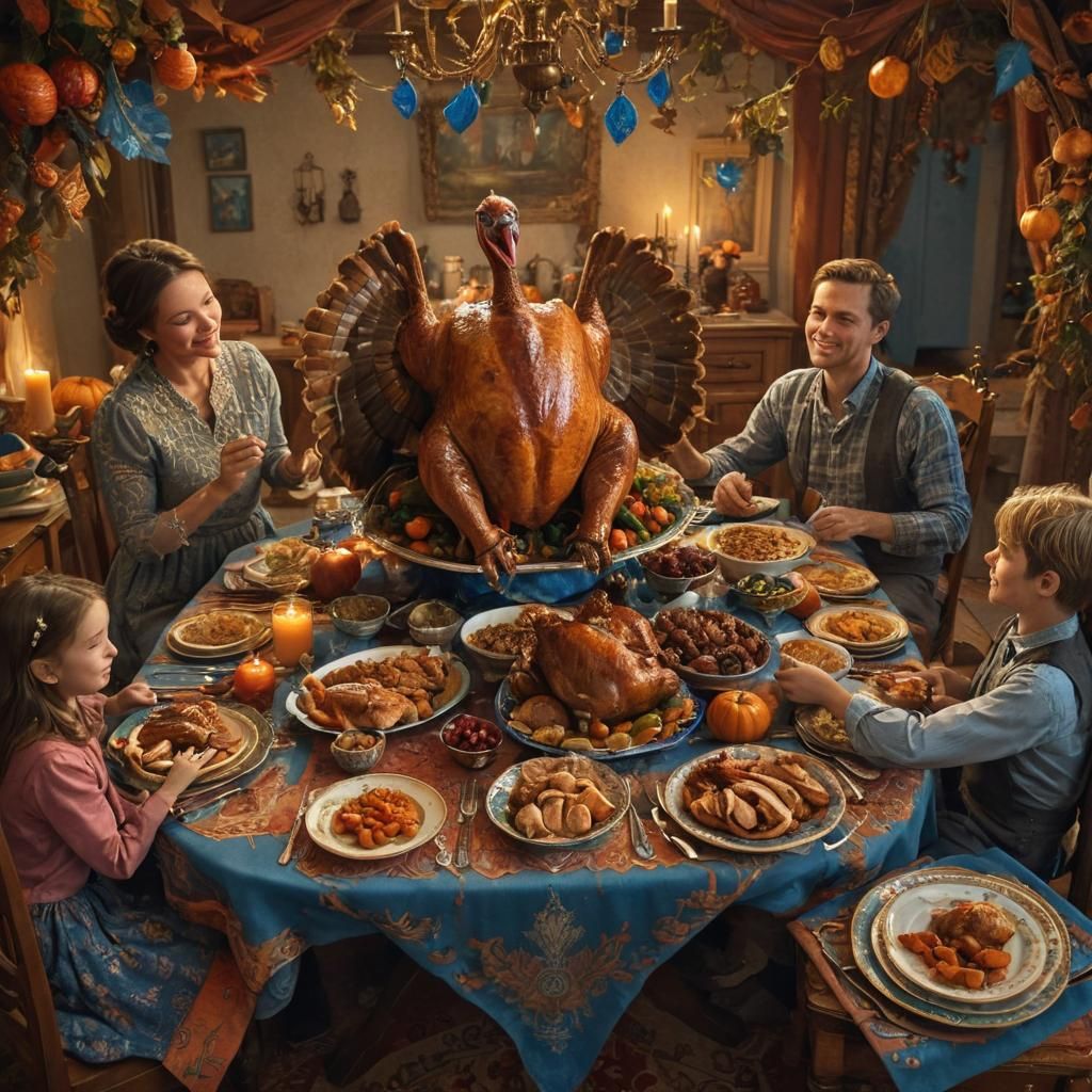 el pavo revive en la mesa