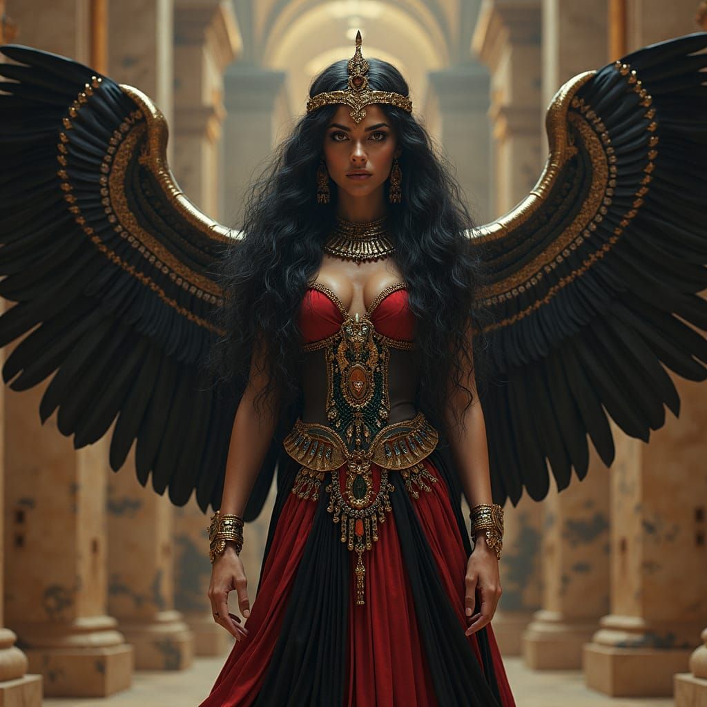 Egyptian Goddess Nephthys Reveals Underworld Entrance in Dar...