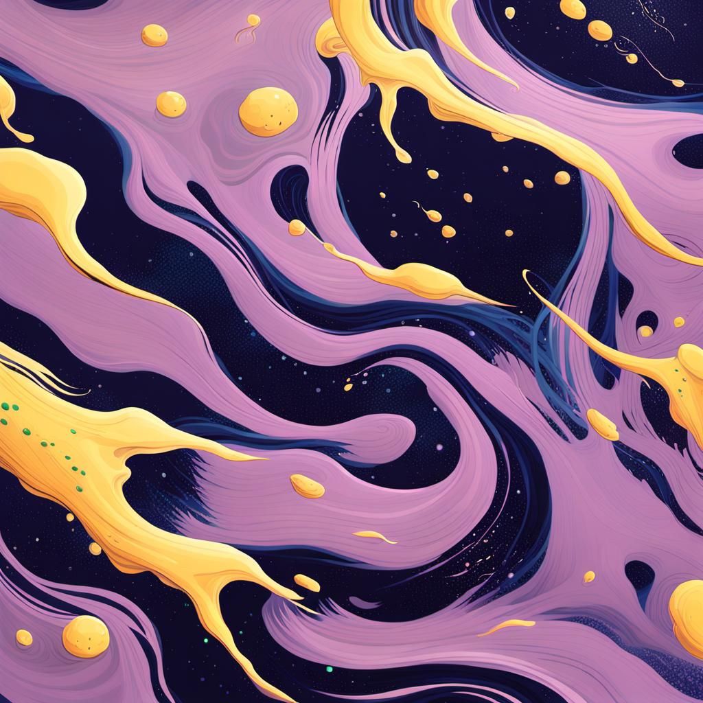 Moonlit Japanese Wave with Bioluminescent Jellyfish