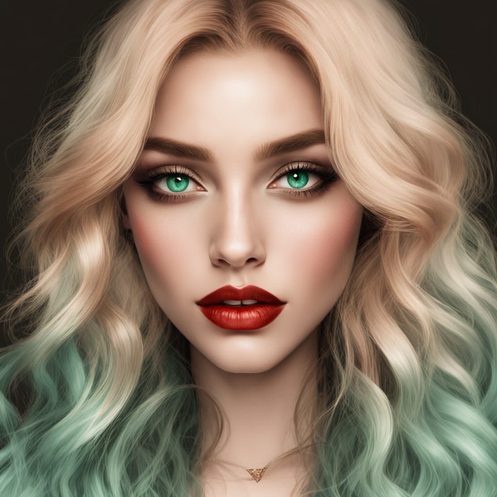 Glamorous Indian Woman with Golden Skin and Lush Lips in a F...