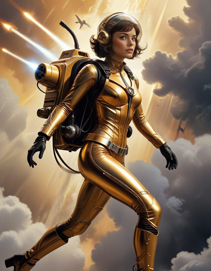 Emma Myers as The Rocketeer: A High-Flying Heroine in Retro ...