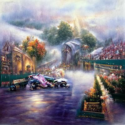 Ethereal Grand Prix in Hyperdetailed Fantasy Style