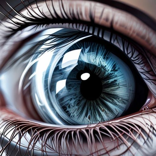 Hyperdetailed Fantastical Eye of Storm and Corruption