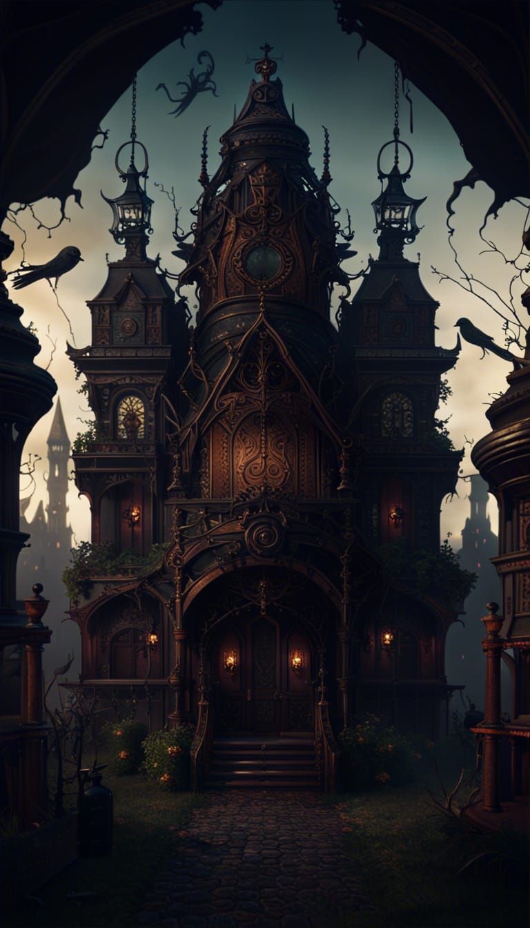 Victorian Heretic in Detailed Matte Painting
