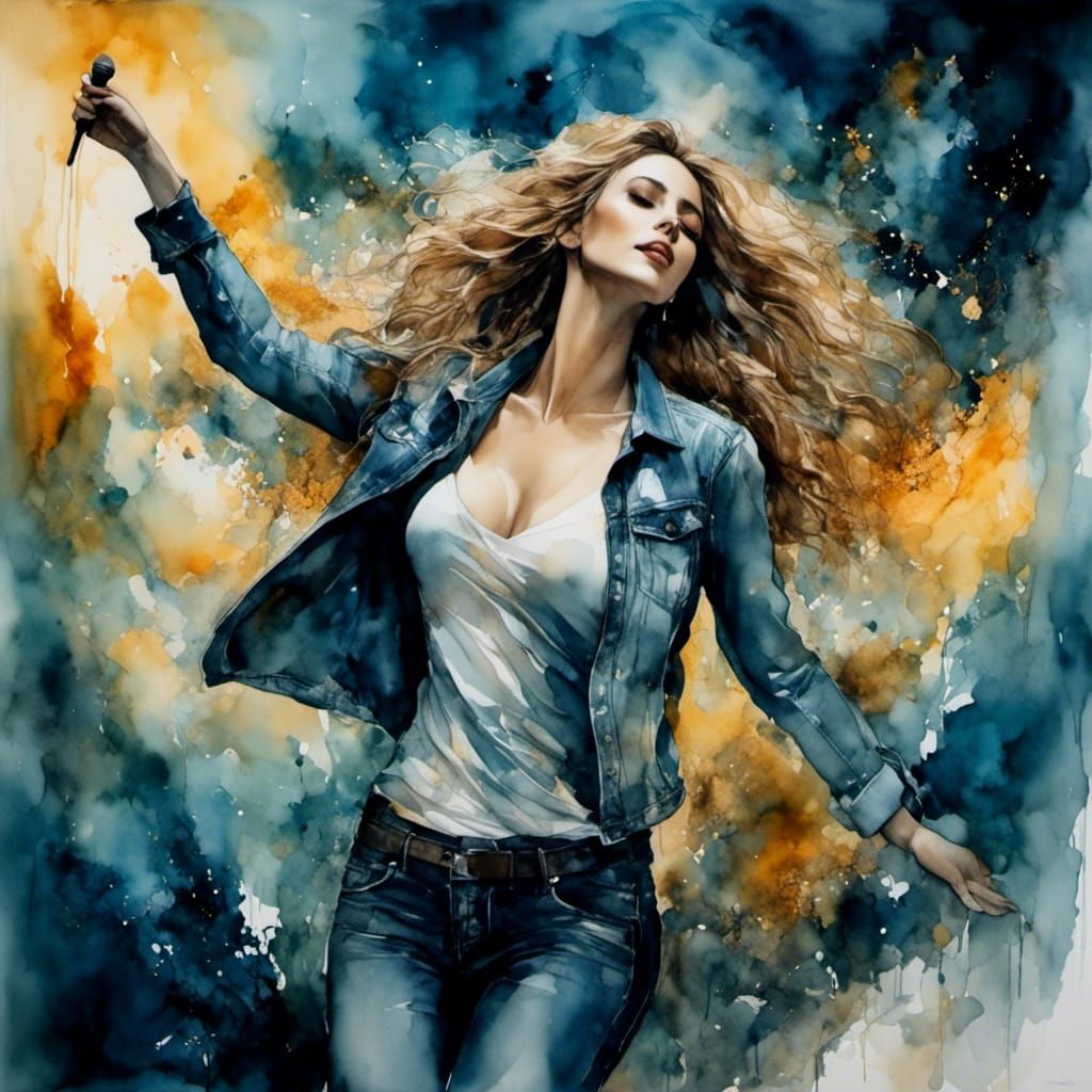 Sunrise Serenade: A Singer's Watercolor Song