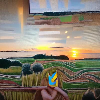 Picturesque Sunset Over Skåne Landscape