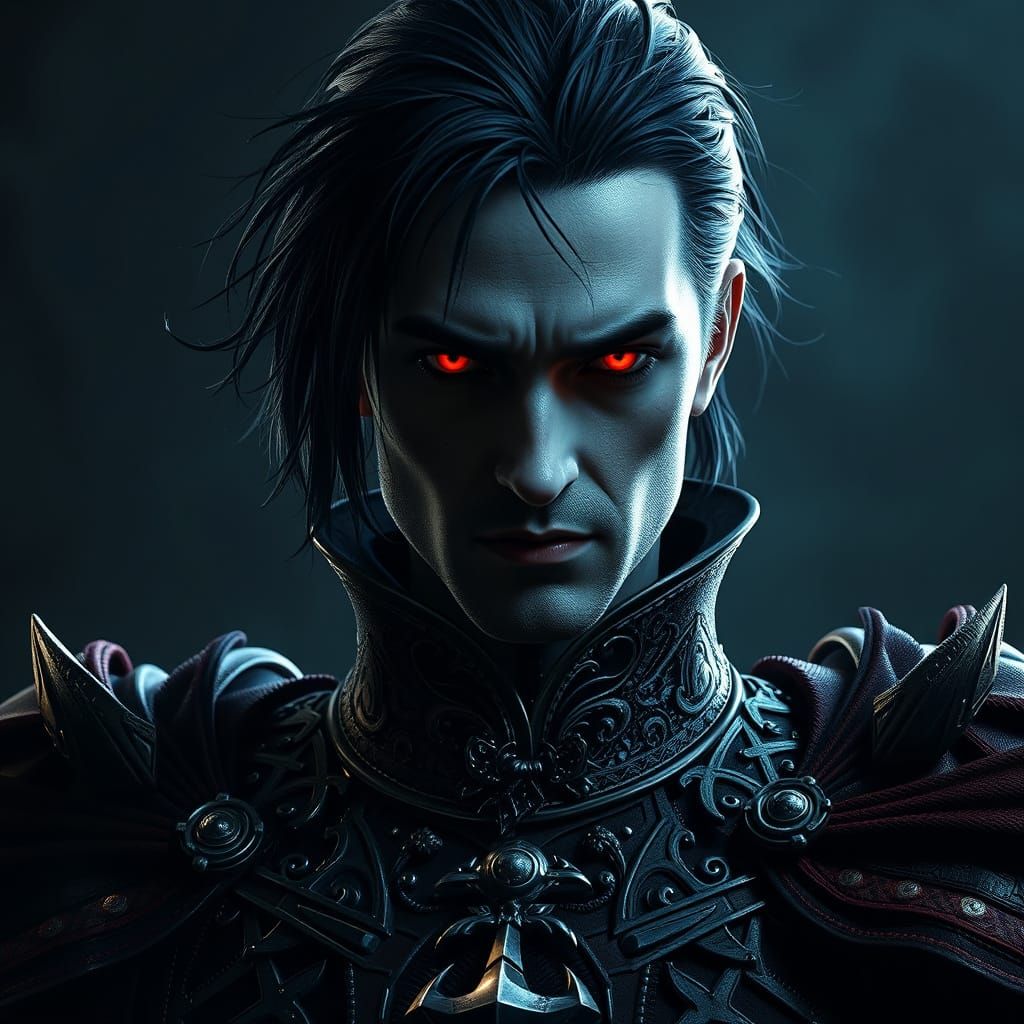 Vampire Knight Portrait in Ornate Attire