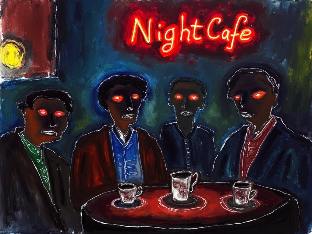 Vibrant Nightlife in Neon Hues