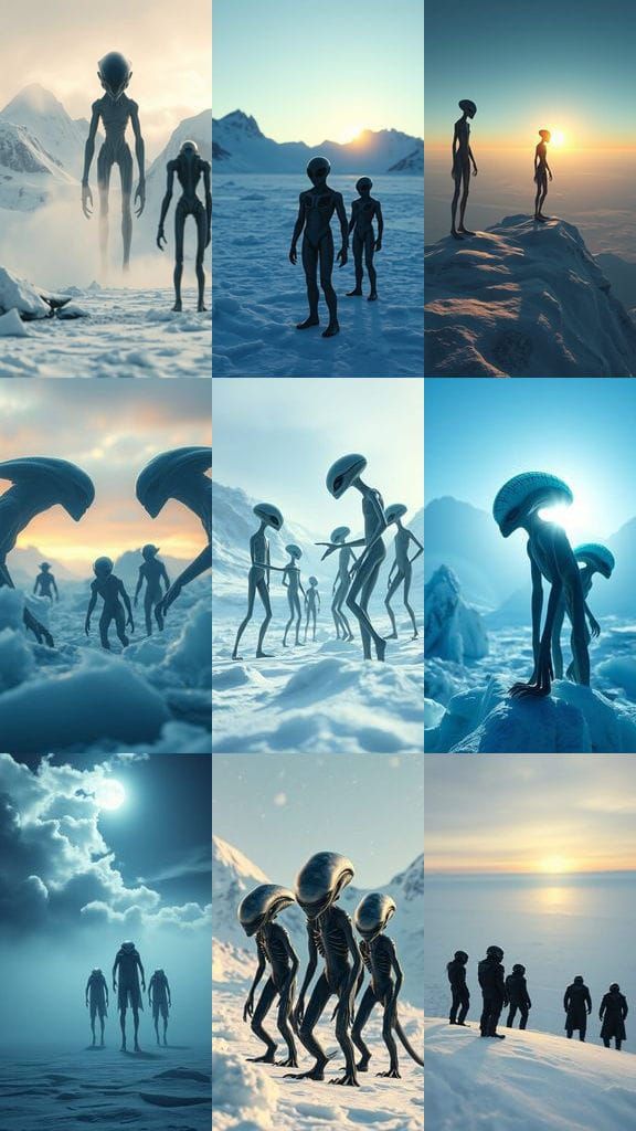 Epic Cinematic Masterpiece of Aliens in Antarctica