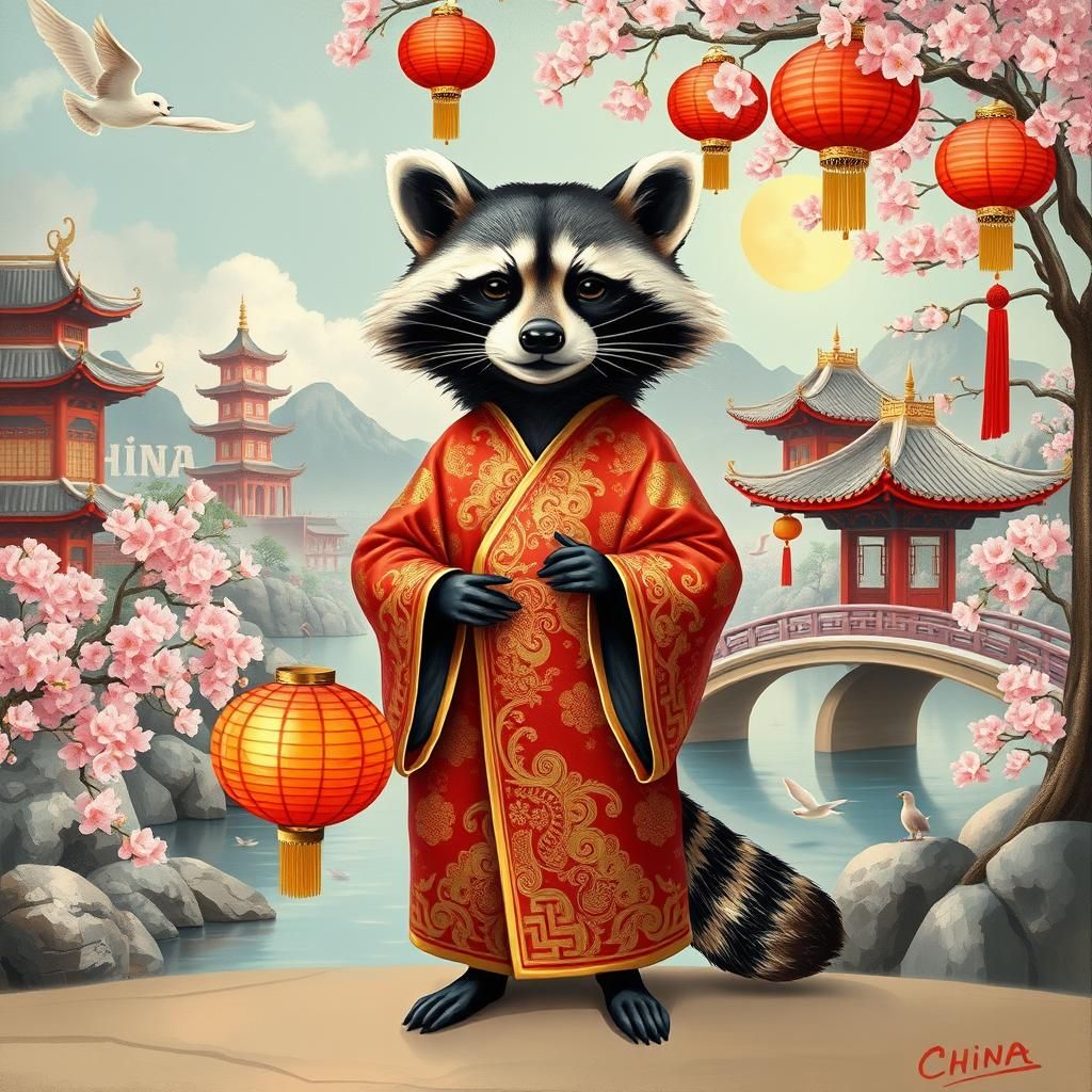 Raccoons of the World - China
