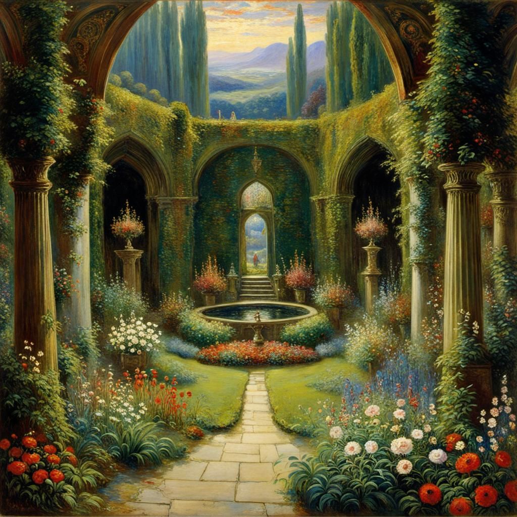 Enchanted Garden Stage Set Design