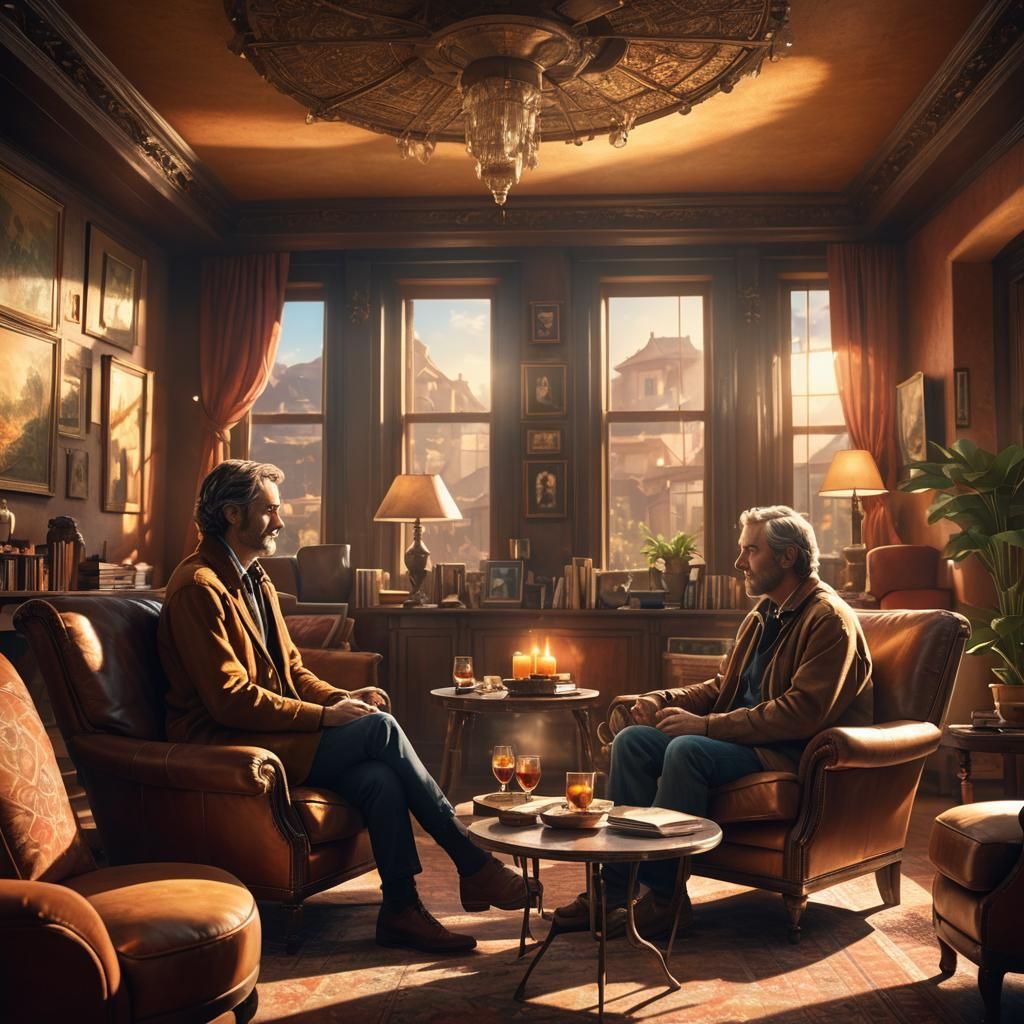 Photorealistic Therapy Session in Unreal Engine 5 Style