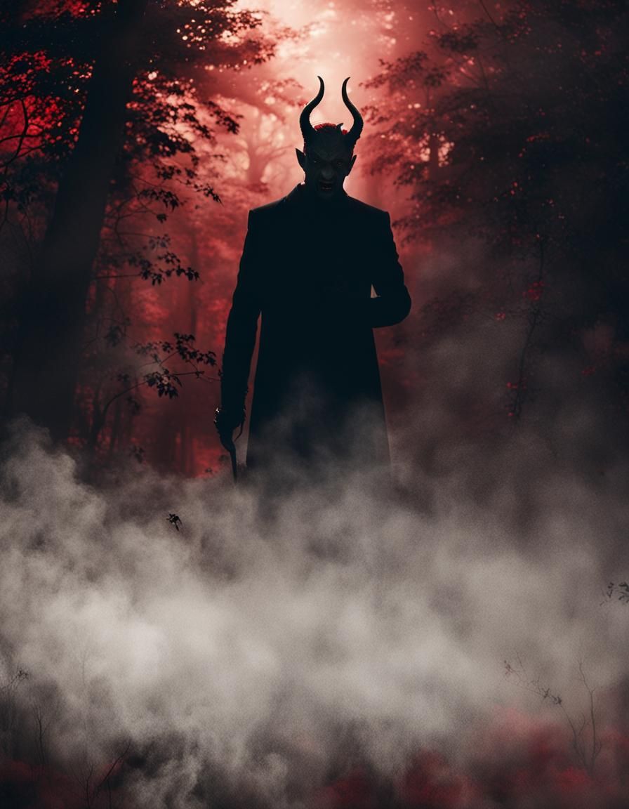 Winged Devil in Dark Forest Film Still