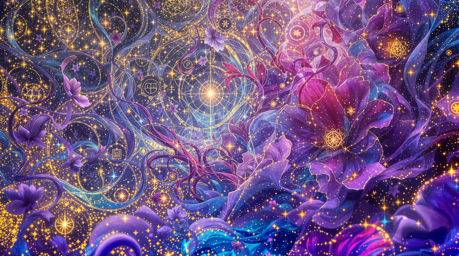 Ethereal Bloom in Cosmic Dreamscape