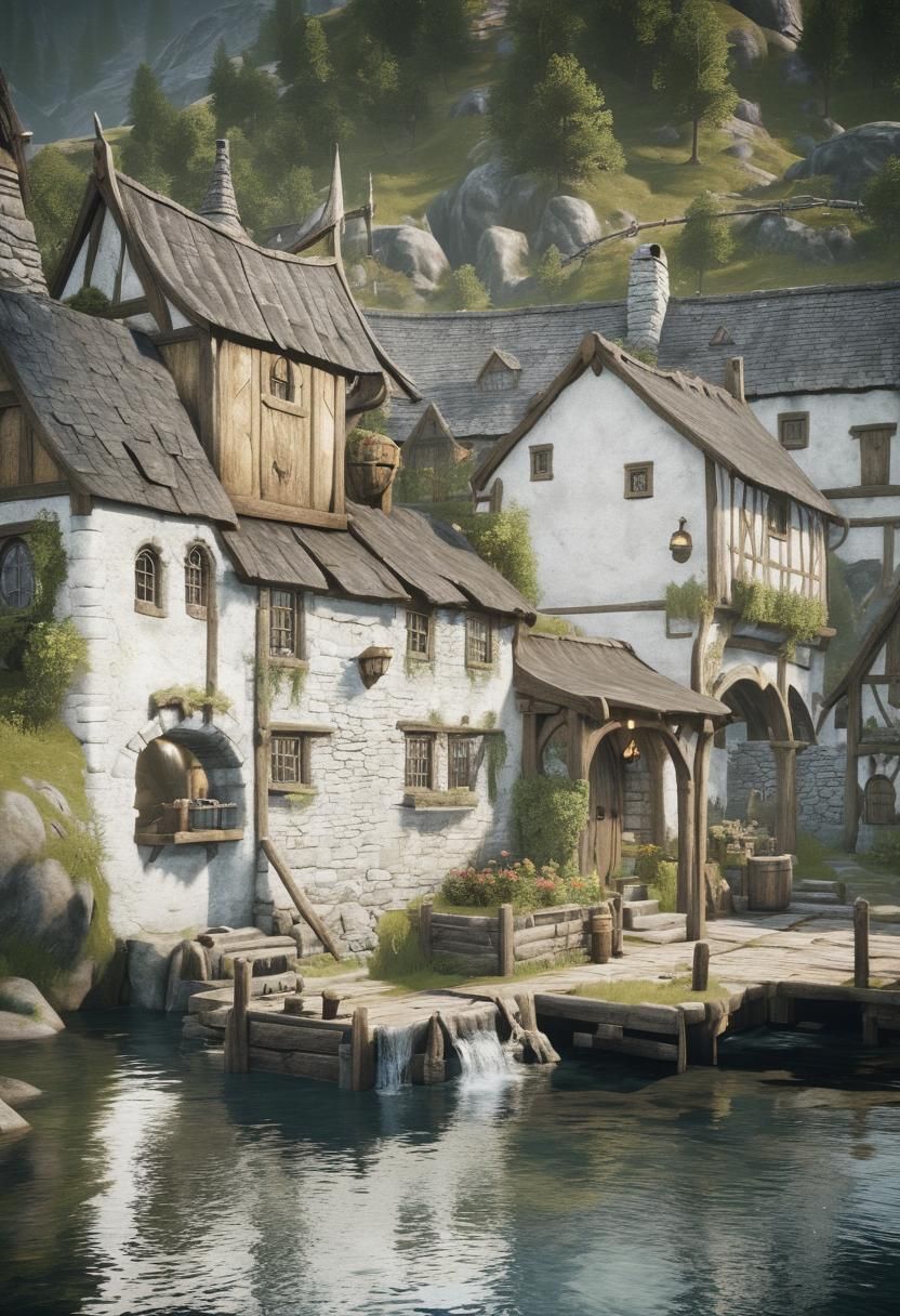 Idyllic Fantasy Landscape Inspired by RPG Worlds