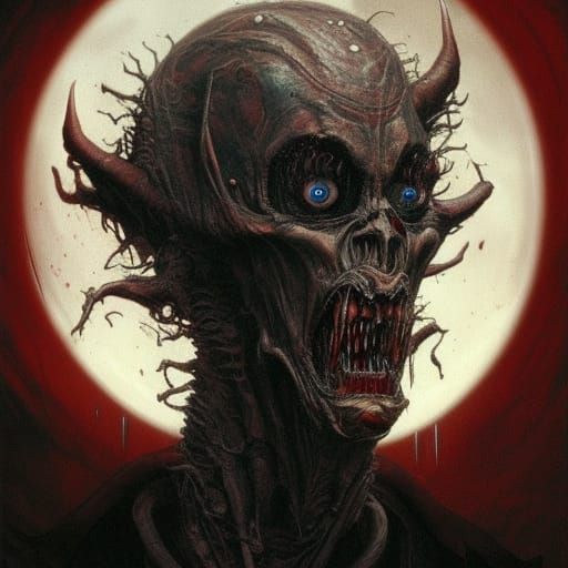 Maximalist Horror Art of Nosferatu in Ink