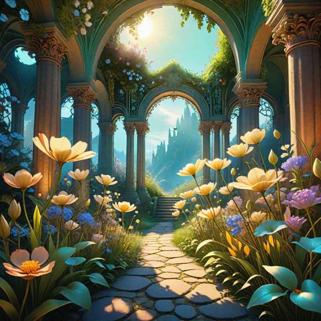 Dreamy Art Nouveau Planet of Floraxis Unveils Hidden Garden ...