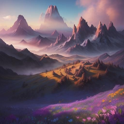 Chubby Bunny with Flower Crown: Fantasy Art