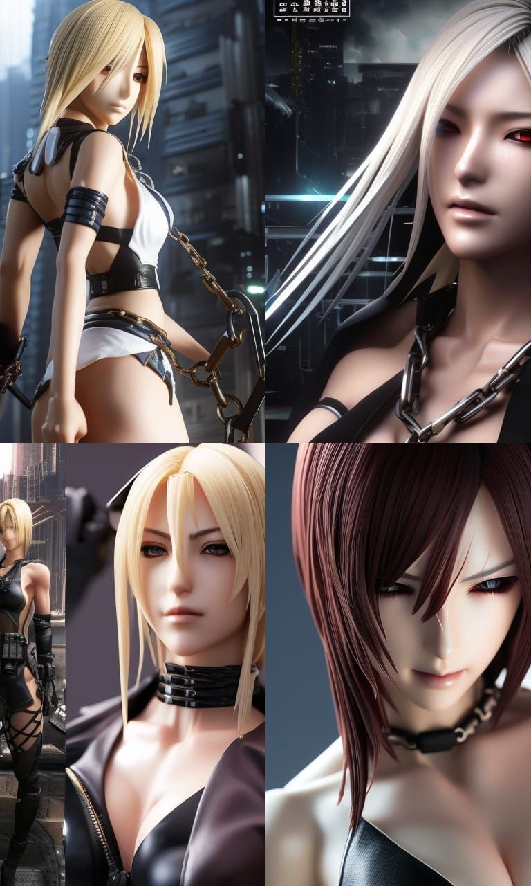 Aya Brea in Chains: Visual Kei Art