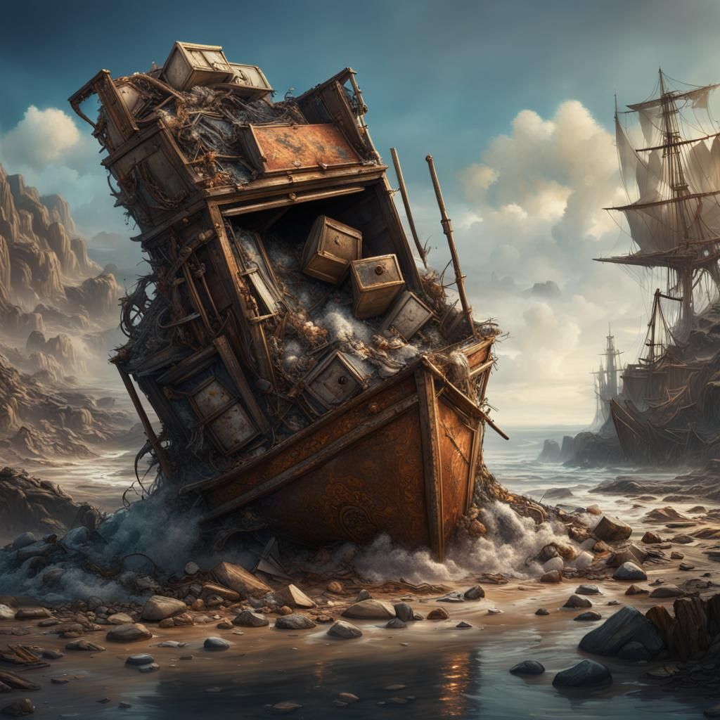 Seaside Treasures: A Fantastical Waste Metamorphosis