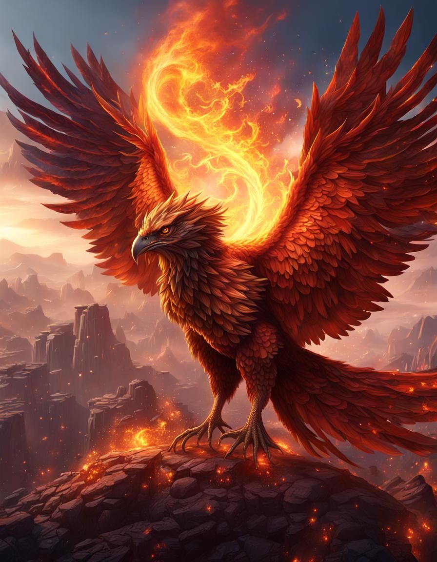 Phoenix Rising: Fantasy Concept Art in 8k