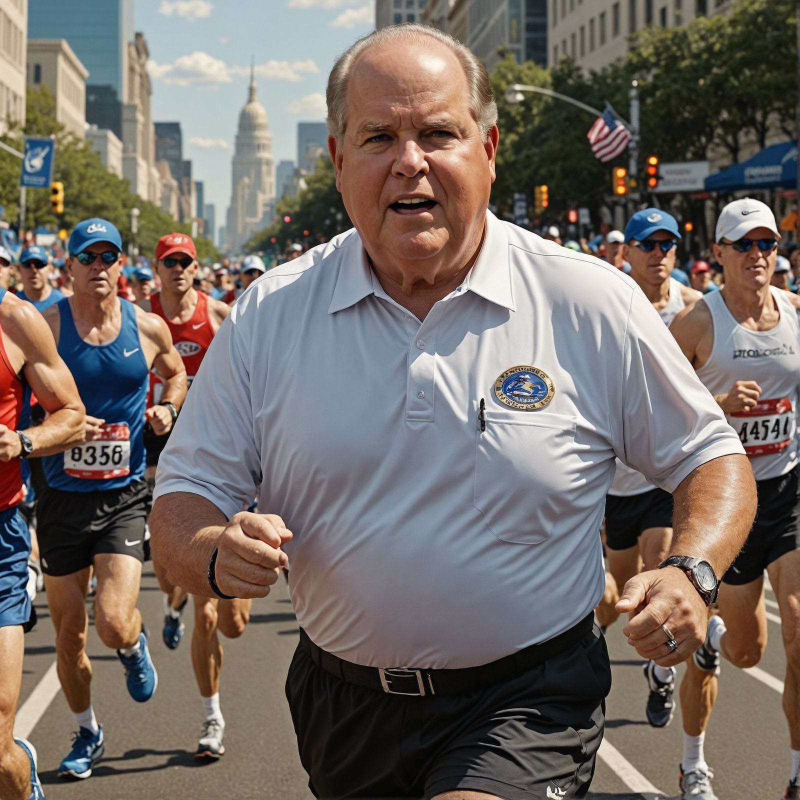 Cartoon Portrait of a Runner in CGI Style