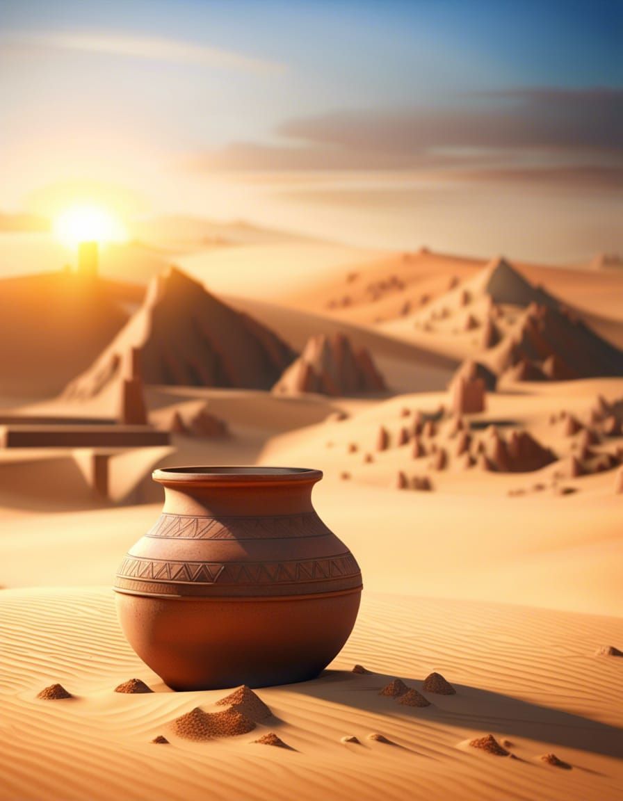 Egyptian Clay Pot Unearthed: 3D Archaeological Find