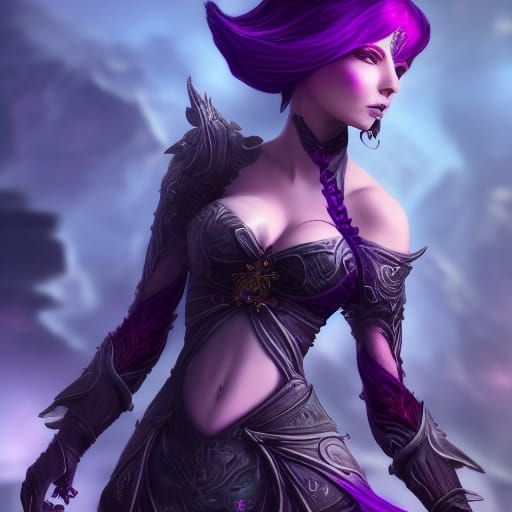 Mesmer Woman in Guild Wars 2 Style