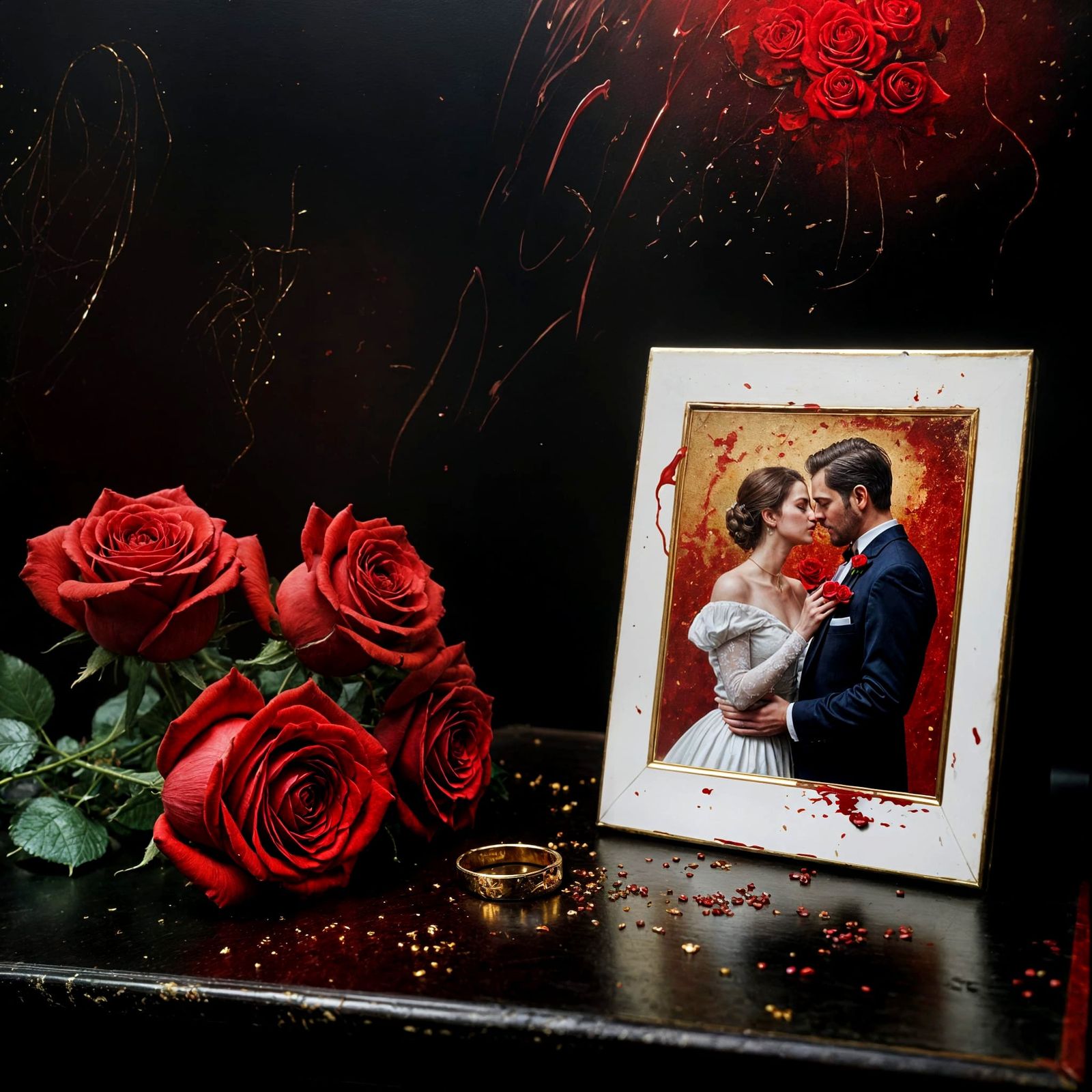 Ethereal Tableau in Oil Painting Style