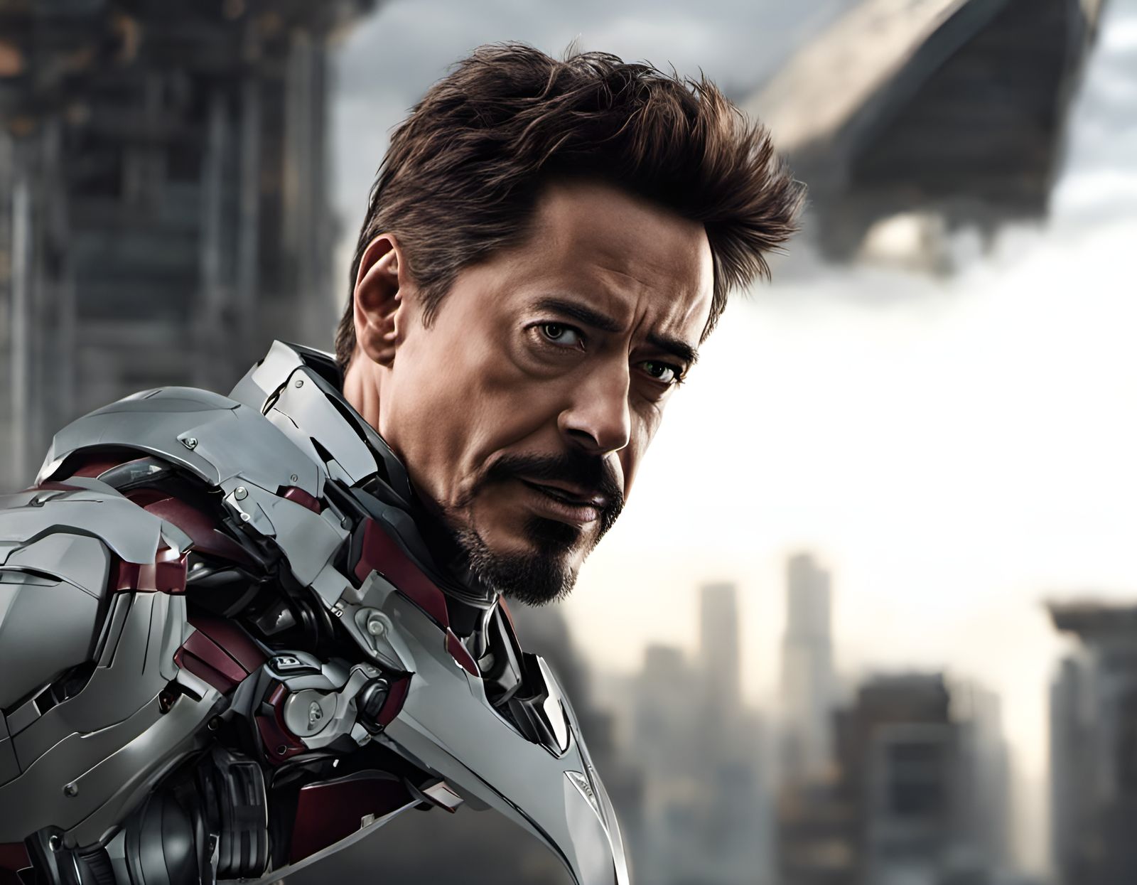 AI Generated Portrait of Tony Stark