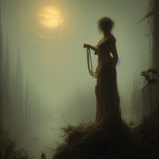 Horrific Nature Scene in the Style of Doré