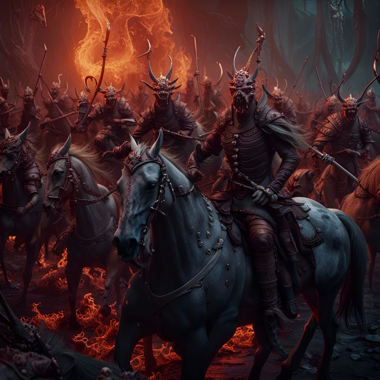Army of Undead Horsemen in Hell