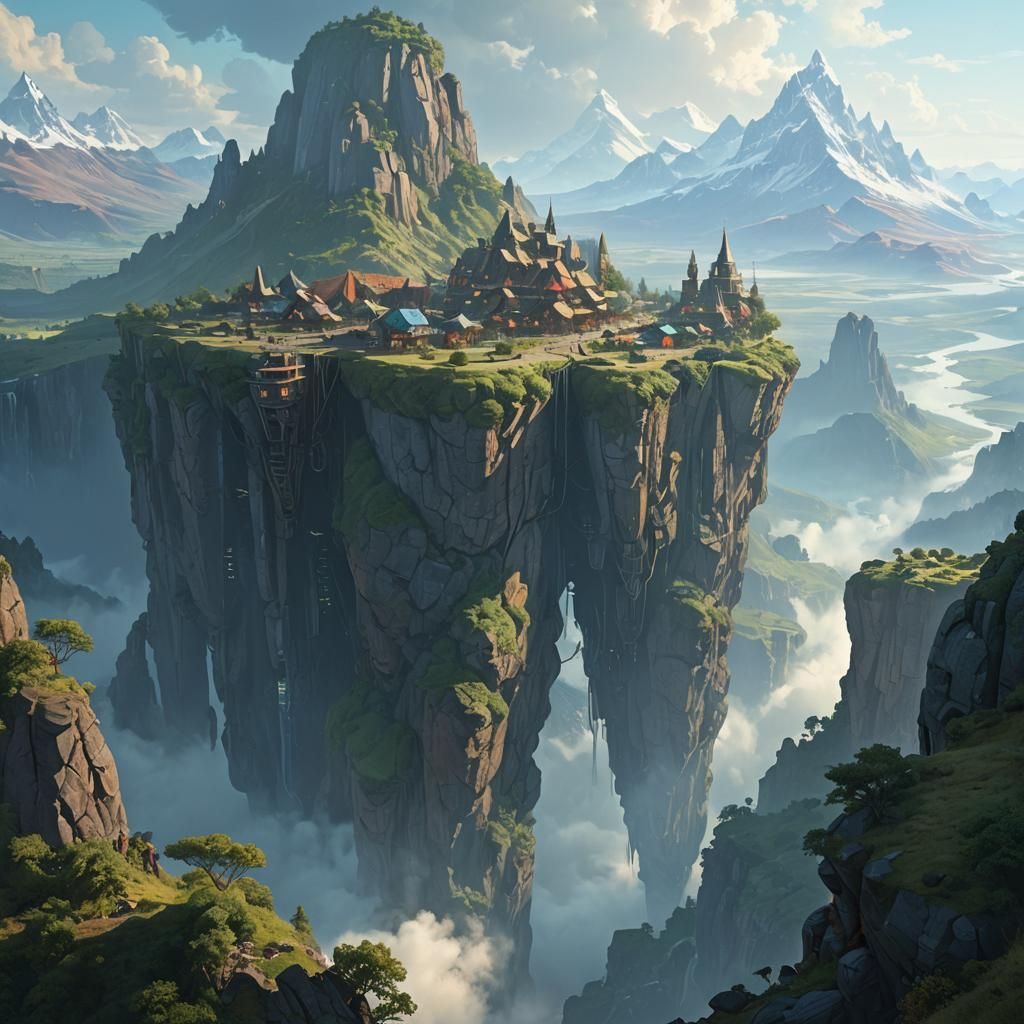 Panoramic Landscape with Fantastical Architecture