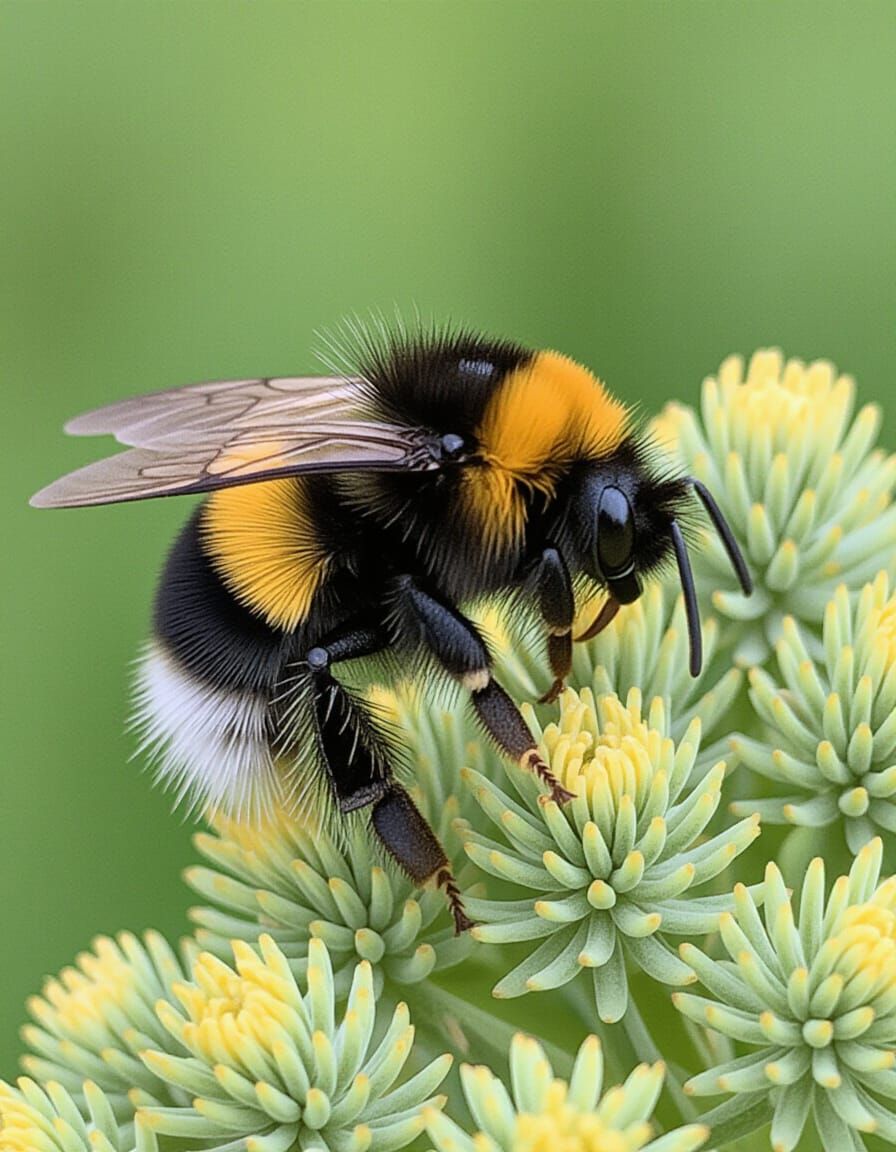 Resting Bumblebee: An AI Interpretation