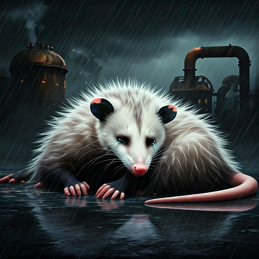 Tiny Opossum Finds Solace in Mother's Lifeless Body