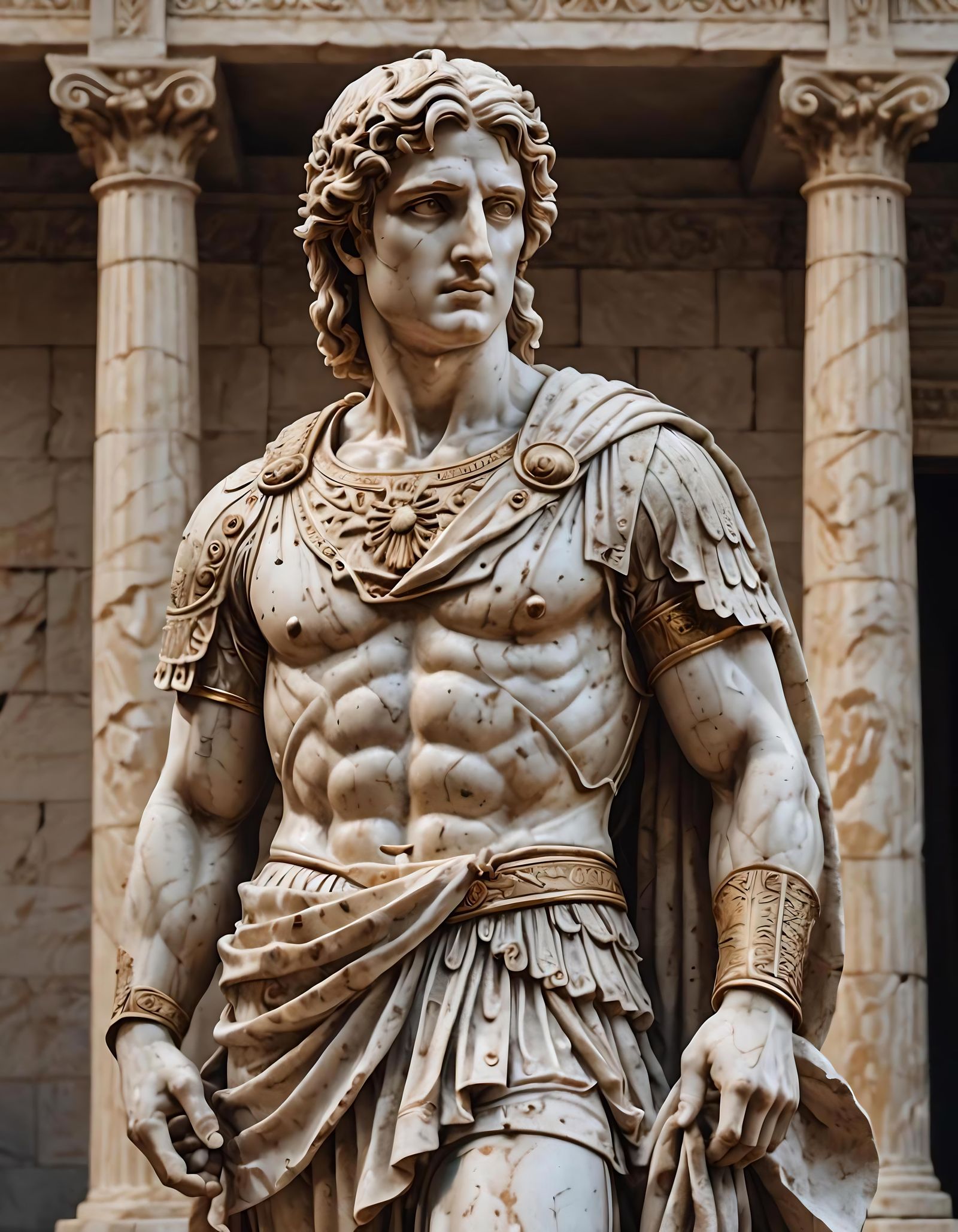 Alexander the Great: Marble Statue in Hellenistic Style