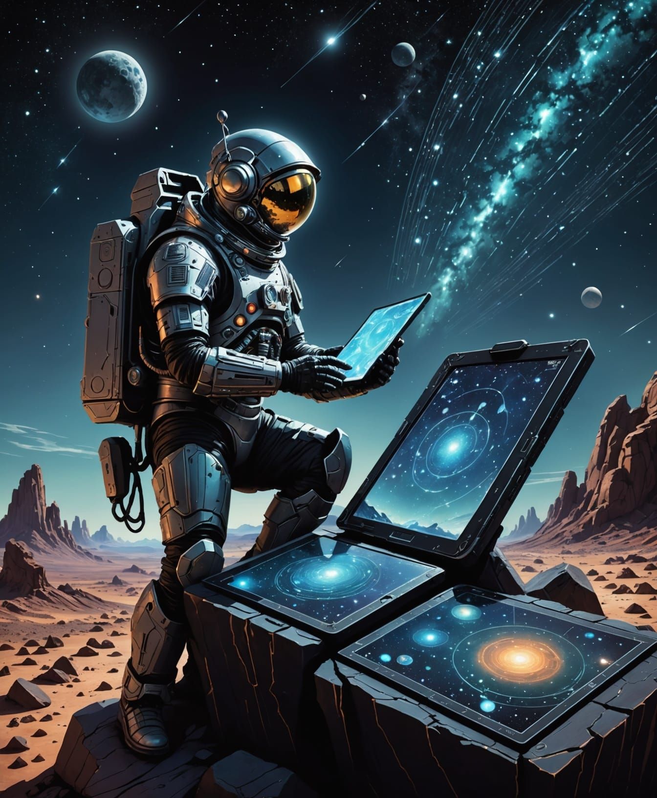 Ancient Astronaut Charts Alien Constellations on Obsidian Ta...