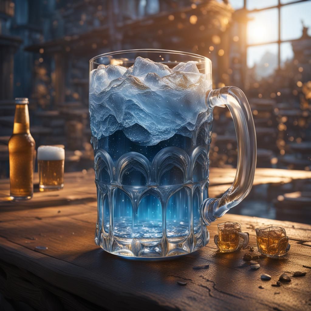 Beer and Water Fusion: Detailed Matte Painting