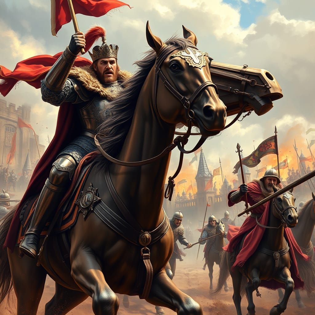 Richard III's Furious Charge on the Battlefield