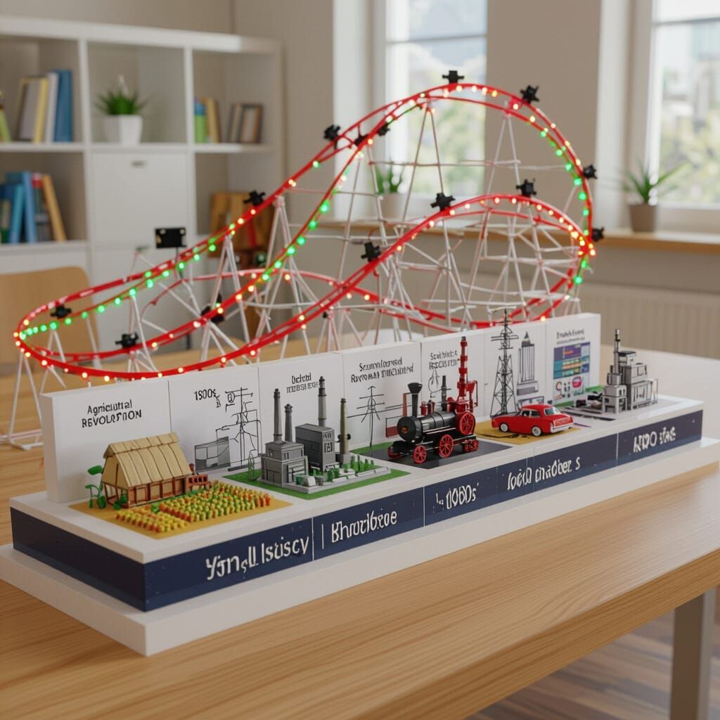 3D School Expo Model: Timeline of Innovation and Economic Wa...