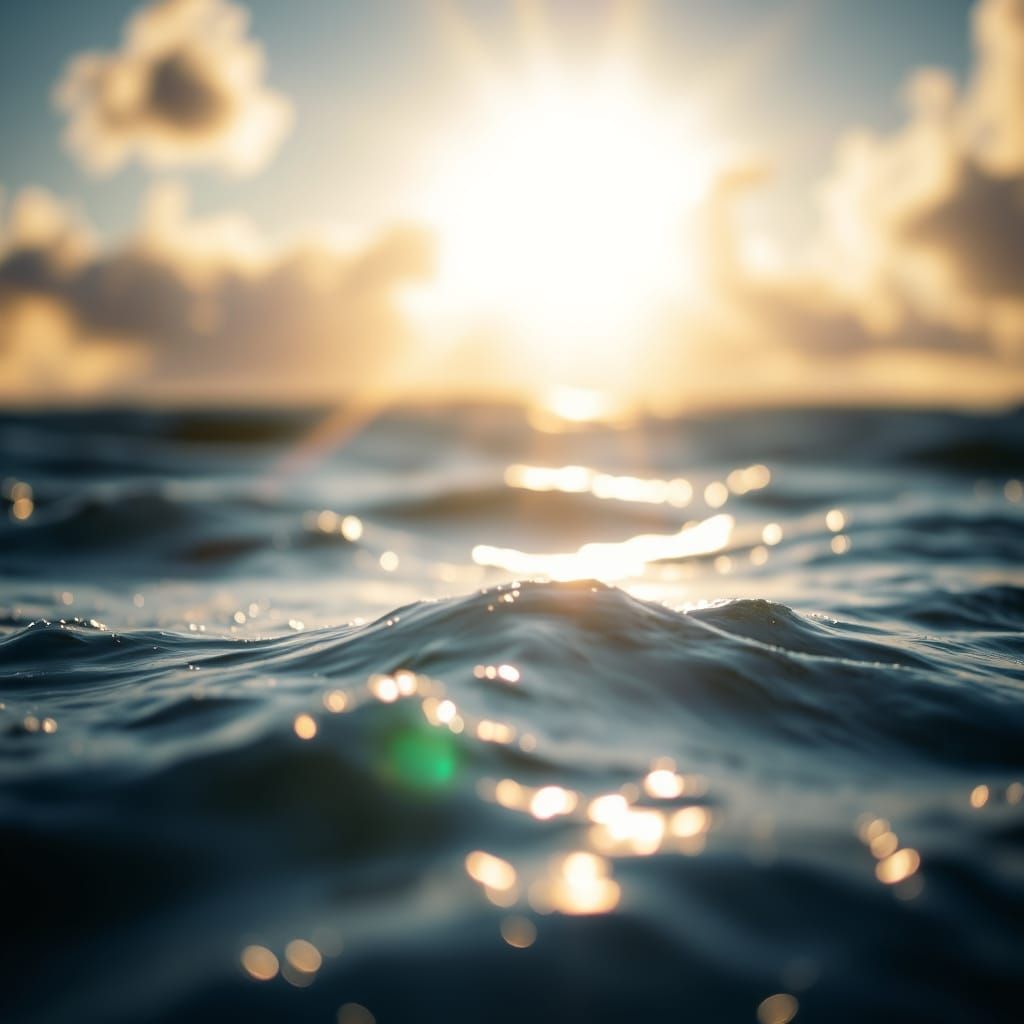 Waves in Soft Focus, Captured with Professional DSLR Photogr...